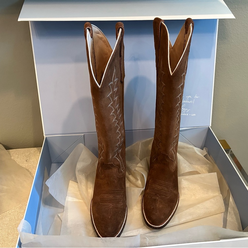 City Boots Women’s Brown Suede Western Boots